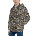 thumbnail image 2 of Haiem Hockey1 Pattern Boys Hoodie, Youth Pullover Hooded Sweatshirt, Kangaroo Pocket Hoodie for Kids Girls -Large, 2 of 6
