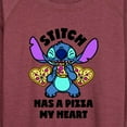 thumbnail image 3 of Lilo & Stitch - Stitch Has a Piece of My Heart - Women's Lightweight French Terry Long Sleeve Shirt, 3 of 5