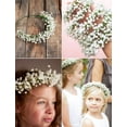 thumbnail image 4 of 10Pcs Babys Breath Artificial Flowers Fake White Flowers Real Touch Gypsophila Floral in Bulk for Home Wedding Garden Decor (White Long Stem), 4 of 5