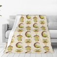 thumbnail image 1 of Fotbe Frogs Manta de Franela Acolchonada con Estampado, Súper Suave y Esponjosa, Extra Grande para Sofá, Cama, Uso Todo el Año-60"x50", 1 of 7