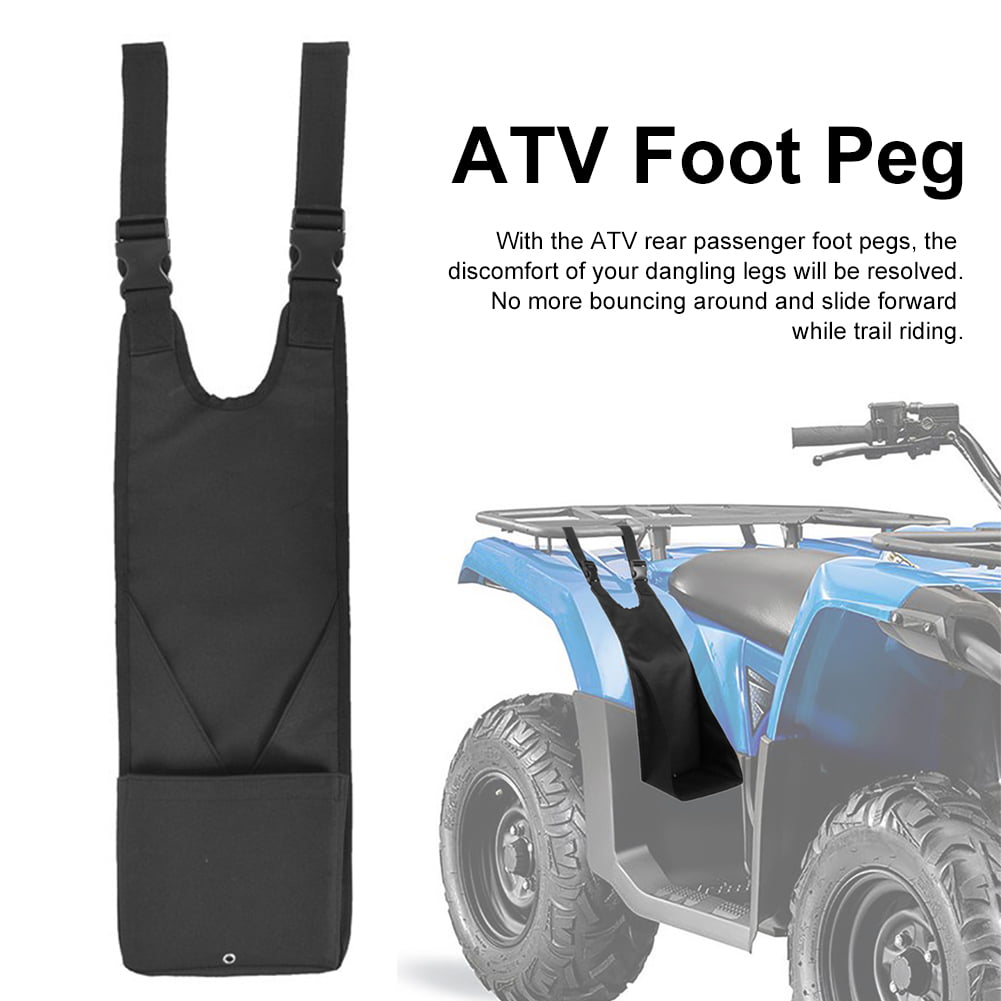 Universal ATV Footrest Rear Passenger Foot Peg Thicken Pad For Polaris Sportsman 