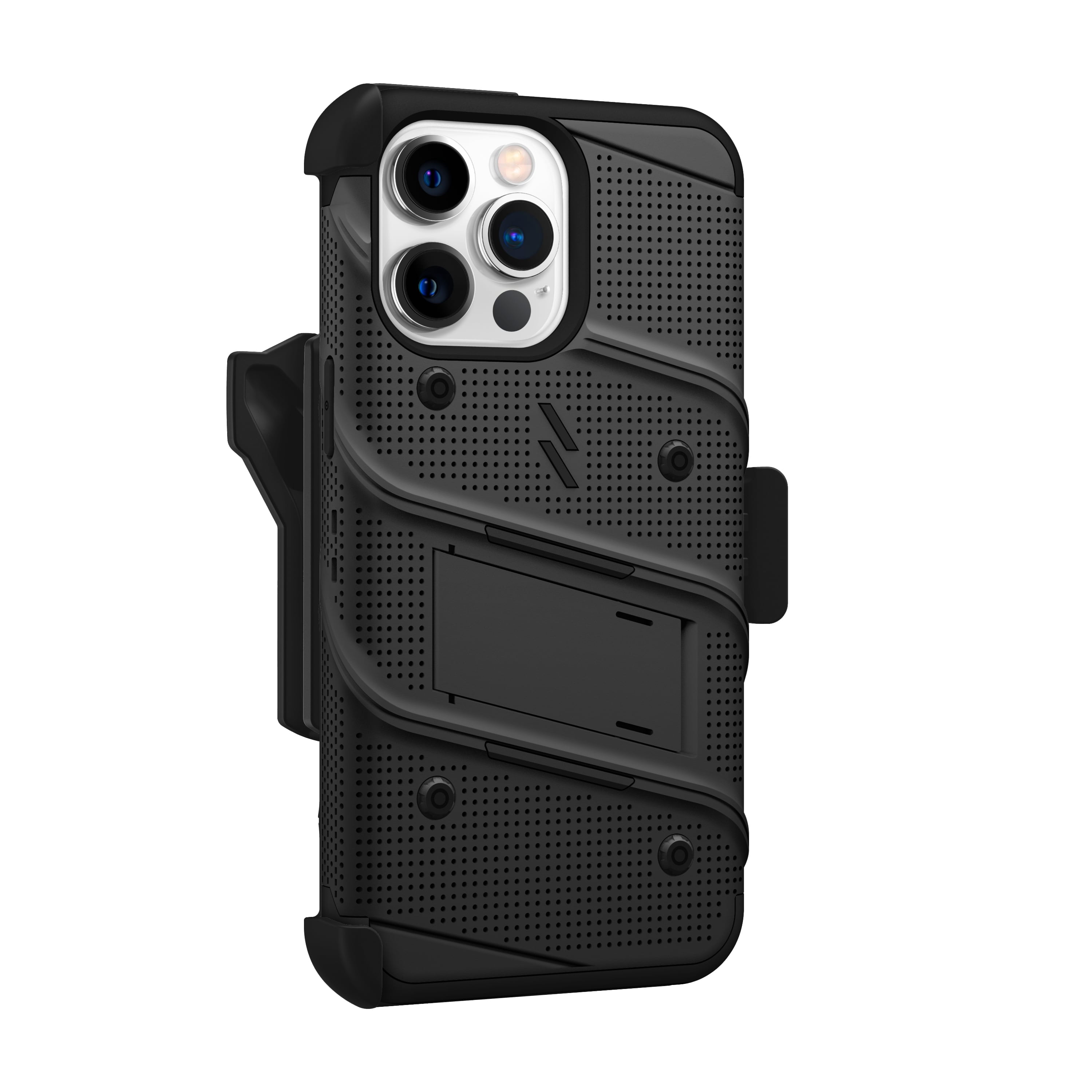 ZIZO BOLT Bundle Max Case with Glass For Apple iPhone 15 Pro Max- Black