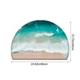 thumbnail image 3 of Tuvgenk Non Slip Floor Mats Indoor Entrance Area Rug Washable Semicircle Area Rug 24 X 16 inch, 3 of 6