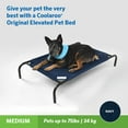 thumbnail image 2 of The Original Coolaroo Elevated Pet Dog Bed Replacement Cover, Medium, Navy Blue, 2 of 7