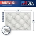 thumbnail image 4 of BNX TruFilter 14x20x1 Air Filter MERV 13 (6-Pack) - MADE IN USA - Electrostatic Pleated Air Conditioner HVAC AC Furnace Filters for Allergies, Pollen, Mold, Bacteria, Smoke, Allergen, MPR 1900 FPR 10, 4 of 5