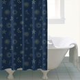 thumbnail image 4 of Dark Blue Star Moon Sun Pattern Shower Curtain 72"x84" ,Bathroom Decorative Shower Curtains Set with 12 Hooks,Modern Waterproof Washable Shower Curtain, 4 of 6