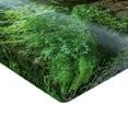 thumbnail image 2 of Ambesonne Green Fitted Sheet, Canyon Michigan Caves, Queen Size, Army and Fern Green, 2 of 3