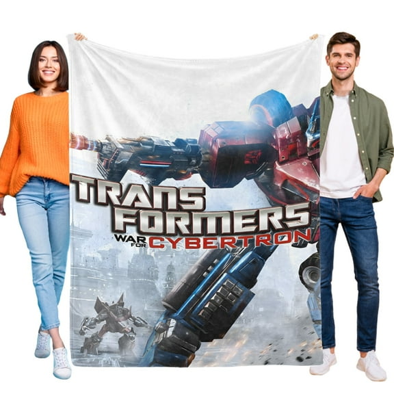 Transformers War for Cybertron Blanket for Kids, Soft Warm Flannel Throw Blanket for Boys Girls, 30x40 Inch Small Blanket for Sofa Couch Gifts Home Decor
