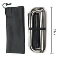thumbnail image 4 of Taburete de acero inoxidable Perfecl Silla de Camping Plegable Oxford Playa Picnic, 4 of 8