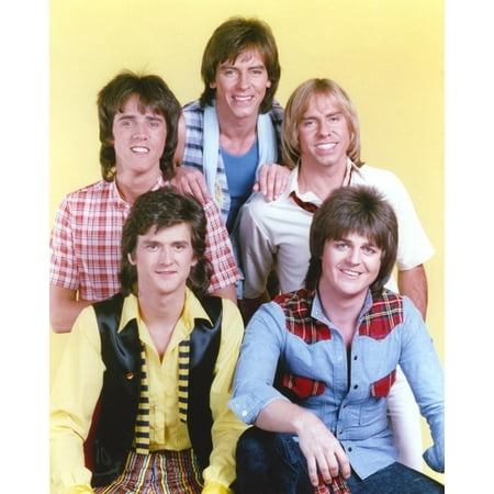 Bay City Rollers Group Picture in Yellow Background Print Wall Art By Movie Star