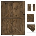 thumbnail image 4 of BELLEZE 60 Inch DIY Sliding Interior Barn Door, Modern Farmhouse - Espresso, 4 of 6