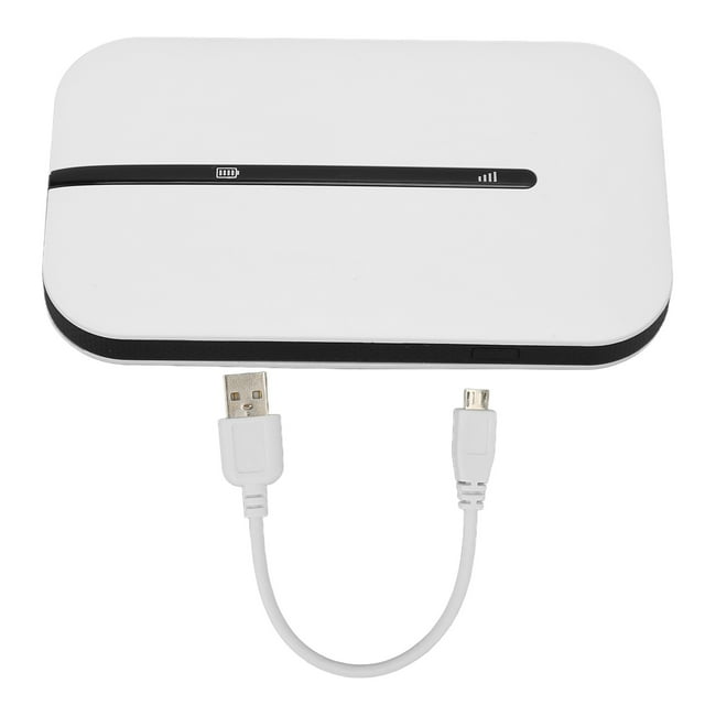 Enrutador WiFi 4G Ranura para tarjeta SIM blanca Hasta 10 usuarios Enrutador 4G LTE con batería de 2,4 GHz para teléfono PC Tableta
