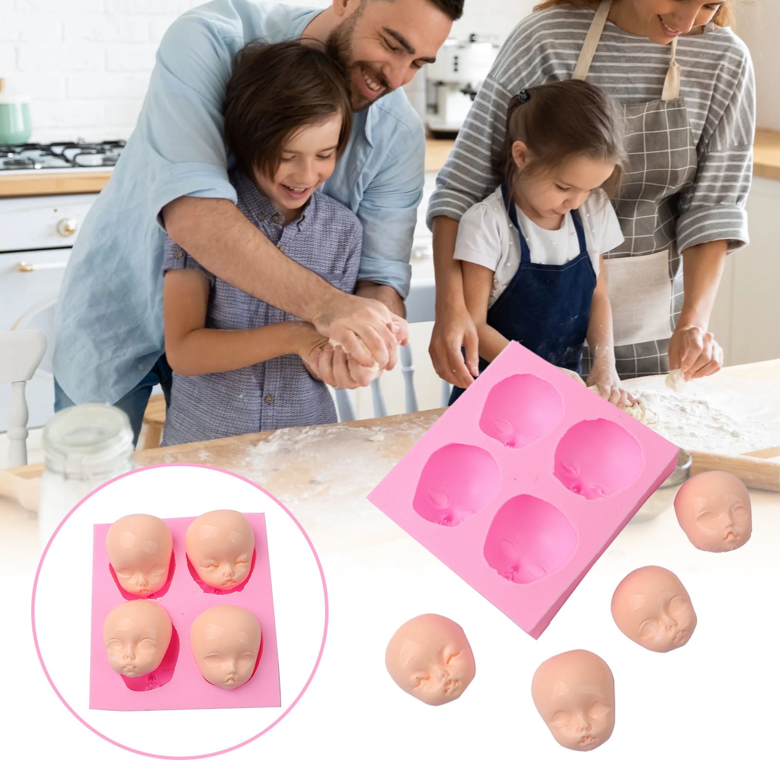 Moule En Silicone Pour Visage De Bébé Pour La Fabrication De