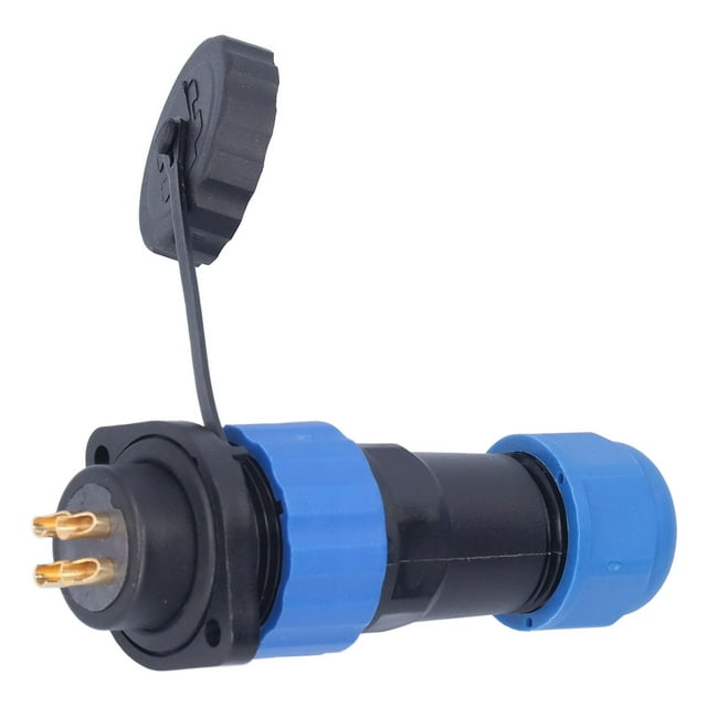 IP68 Waterproof Plug Socket Flange Aviation Power Connector Industrial Adapter AC380V SP20, with PA66, PA6 Shell Material, for Widely in Communications, Instrumentation, and