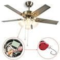 thumbnail image 2 of 3PC Ceiling Fan Switch 3 Speed 4 Wire Ear ZE-268S6 Fan Pull Chain Switch Replacement Speed Control Switch Copper, 2 of 7