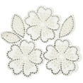 thumbnail image 1 of Flower Shape Rhinestone Applique DIY Clothing Accessory Iron On Floral Patch Garments Bags DIY Applique, 1 of 9