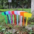 thumbnail image 3 of Farfi 10Pcs/Set Plant Labels Waterproof Insert Design Solid Color T-Shape Plastic Plant Tags for Gardening (Type 7), 3 of 13