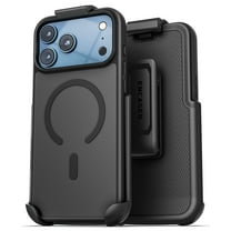 Encased SlimShield for iPhone 17 Pro Max Belt Clip Case with Phone Holster (Compatible with MagSafe) Matte Black