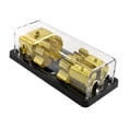thumbnail image 3 of Gold Plated Dual AGU Fuse Holder Distribution Block 4/8 Gauge Power or Ground, 3 of 3