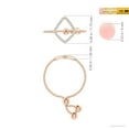 thumbnail image 4 of ANGARA Natural Diamond Open Rhombus Bolo Ring in 14K Rose Gold for Women (Size-0.9mm | Color-G | Clarity-VS2) | April Birthstone, Birthday, Anniversary, Jewelry Gift for Women | Natural Diamond Ring, 4 of 9