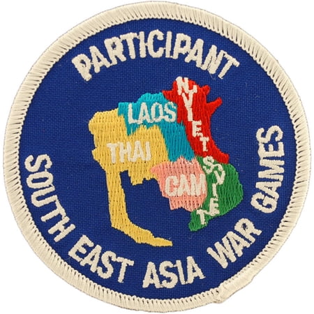South East Asia Wargames Participant Patch Blue & White