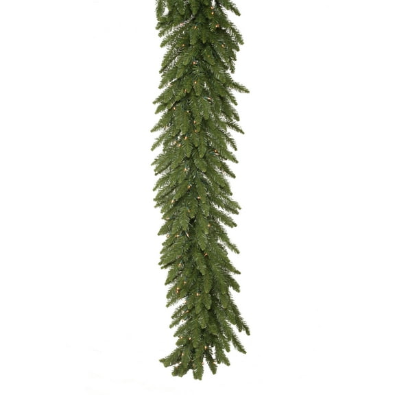 Vickerman 50' x 16" Camdon Fir Artificial Christmas Garland, Clear Dura-lit Incandescent Mini Lights