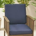 thumbnail image 2 of GDF Studio Eydan Outdoor Water Resistant Fabric Club Chair Cushions, Navy Blue, 2 of 8