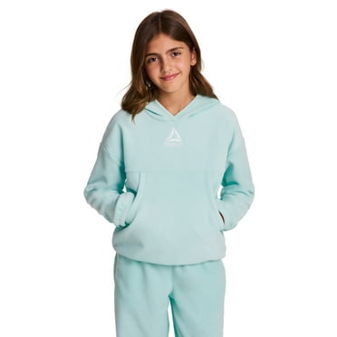 Reebok Girl's Athletic Venture Fleece Pullover Hoodie, Sizes 4-18