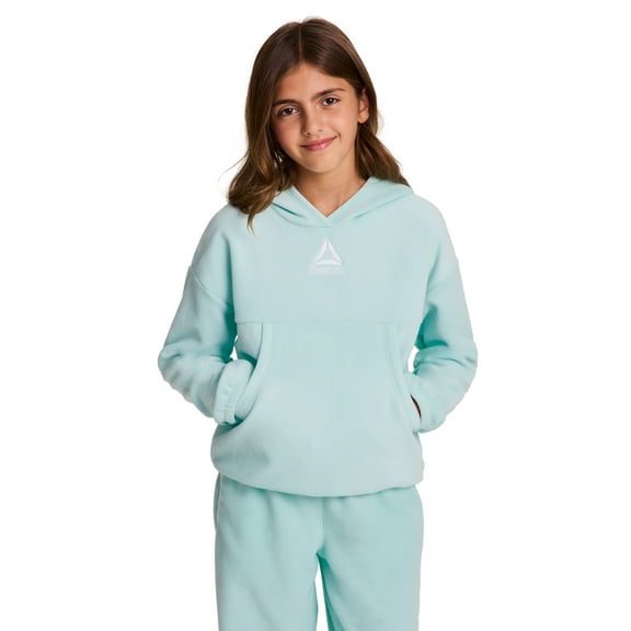 Reebok Girl's Athletic Venture Fleece Pullover Hoodie, Sizes 4-18
