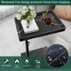 thumbnail image 5 of Mesa auxiliar C Table, altura ajustable, bandeja de TV giratoria de 360°, negra, 5 of 6