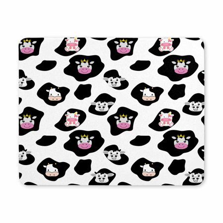Milk Cow Mouse Pad with Non-Slip Rubber Base, Waterproof Gaming Mouse Pads Personalized Computer Laptop Mouse Mat for Men Women,Cute Cow Square Mouse Pad Non-Slip Rubber Base Mousepads Mouse Mat