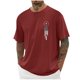 thumbnail image 1 of Tops para hombre, blusas y camisas de cuello redondo y manga corta para hombre, blusas casuales de cuello redondo con estampado de moda para hombre, blusas de cuello redondo y manga corta, camisas par, 1 of 5