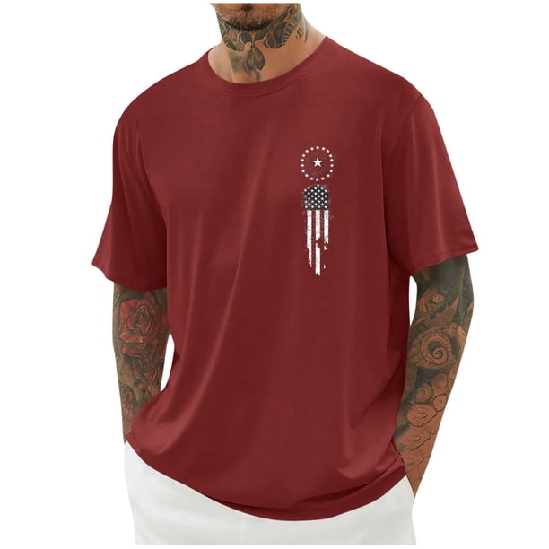 Tops para hombre, blusas y camisas de cuello redondo y manga corta para hombre, blusas casuales de cuello redondo con estampado de moda para hombre, blusas de cuello redondo y manga corta, camisas par