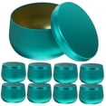 thumbnail image 4 of HAKIDZEL 12Pcs Green Round Tinplate Canisters for Airtight Tea Storage, 4 of 8