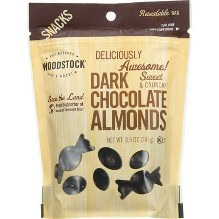 Chocolate Flower Farm - Woodstock Dark Chocolate Almonds 8.5 oz