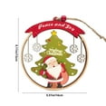 thumbnail image 3 of Adorno Colgante Navideño onlyliua de Madera Decoración Festiva Ligero, 3 of 6