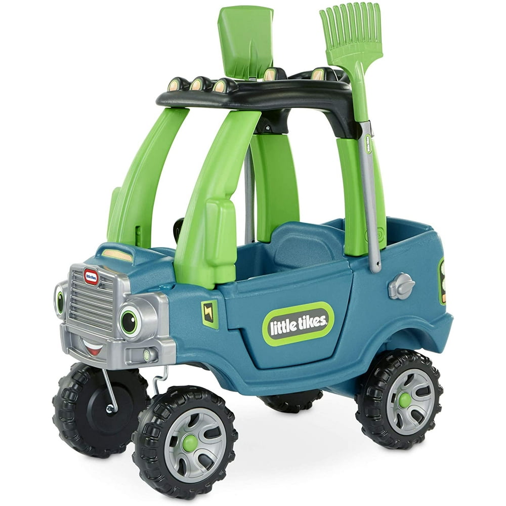 Little Tikes Go Green! Cozy Truck w/ Trailer & Garden Tools for kids