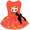 Orange, variant on Dog Halloween Costumes Dog Dress,Halloween Costumes for Dogs Funny Puppy Dress with Bow for Small Dogs, Purple L