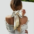 thumbnail image 5 of Gaeub Elegant Butterflies And Pearls Printed Silk Feeling Scarf ， Satin Head Scarf for Women,Silk Neck Scarf,Scarves,ashion Silky Satin Headscarf Wrap, Neck Scarves For Handbag Accessories, 5 of 6