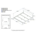 thumbnail image 2 of AFI Orlando King Traditional Bed with Open Footboard and Turbo Charger in Walnut, 2 of 2