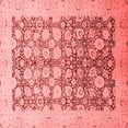 thumbnail image 1 of Ahgly Company Machine Washable Indoor Square Oriental Red Traditional Area Rugs, 7' Square, 1 of 4
