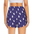 thumbnail image 3 of Picia Astronaut Rabbit Pattern Women's 2 in 1 Athletic Running Shorts High Waisted Workout Casual Gym Sweat Shorts with Comfy Liner Zipper Pockets-XX-Large, 3 of 9
