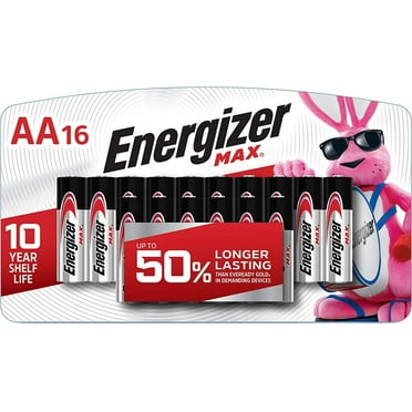 Energizer AA Batteries, Max Double A Battery Alkaline, 16 Count