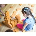 thumbnail image 4 of UNITBRICKS Wooden Construction Set for 18m+. 22 pcs Toddler Standard Unit Bricks - Built to the scale recommended by childcare expert Caroline Pratt, 4 of 6