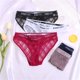 thumbnail image 2 of M-2XL Fashion Letter Panties Sexy Lace Underwear Ladies Low-rise Briefs Underpants Girls Geometric Panty Female Lingeriepangjing, 2 of 4