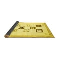 thumbnail image 2 of Ahgly Company Indoor Square Solid Yellow Modern Area Rugs, 6' Square, 2 of 4