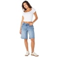 thumbnail image 3 of Celebrity Pink Women's and Women's Plus Relaxed Denim Jorts, Sizes XS-4X, 3 of 7