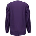 thumbnail image 6 of XIAOCHA Womens Sweatshirts Simple Solid Color Crewneck Slim Fit Pullover Layering Tops Loose Fit Long Sleeve Fall Winter Warm Sweatshirt, 6 of 6