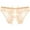 Beige, variant on Womens Underwear Thong Low Rise Lace Panties Cut out Mesh Underwear Women's Crotchless Panties Cute Thongs for Women