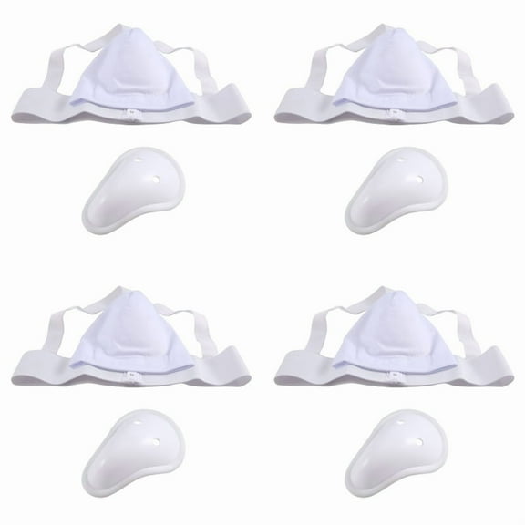 4X Groin Protector Cup Men, Boxing Kickboxing Muay Groin Guard, Ventilated Adjustable, Karate Fighting Training S